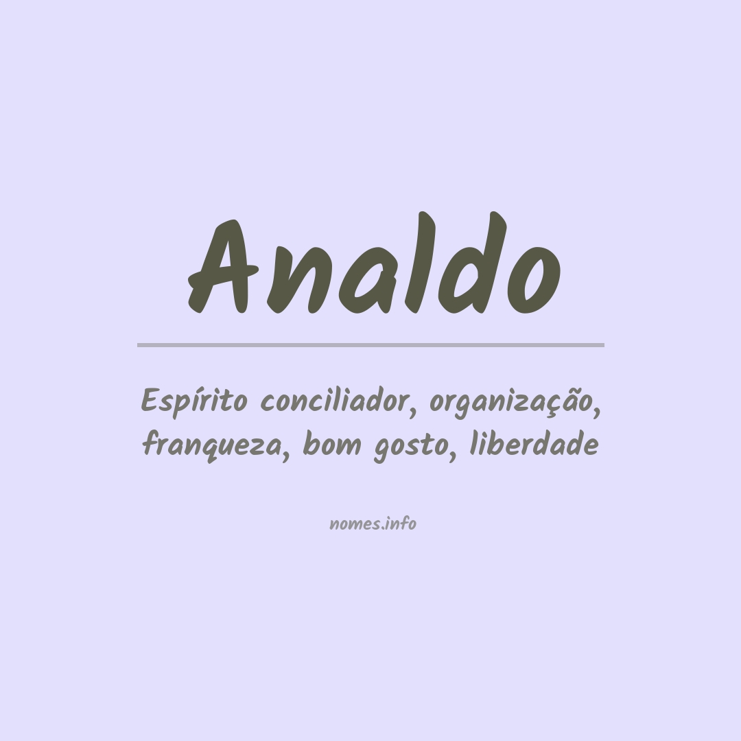 Significado do nome Analdo