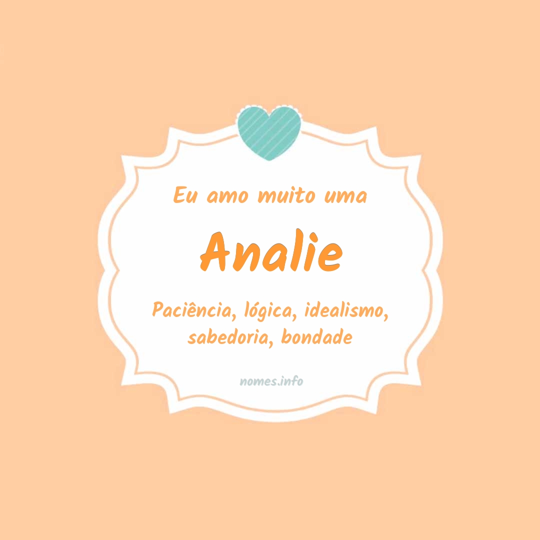 Eu amo muito Analie