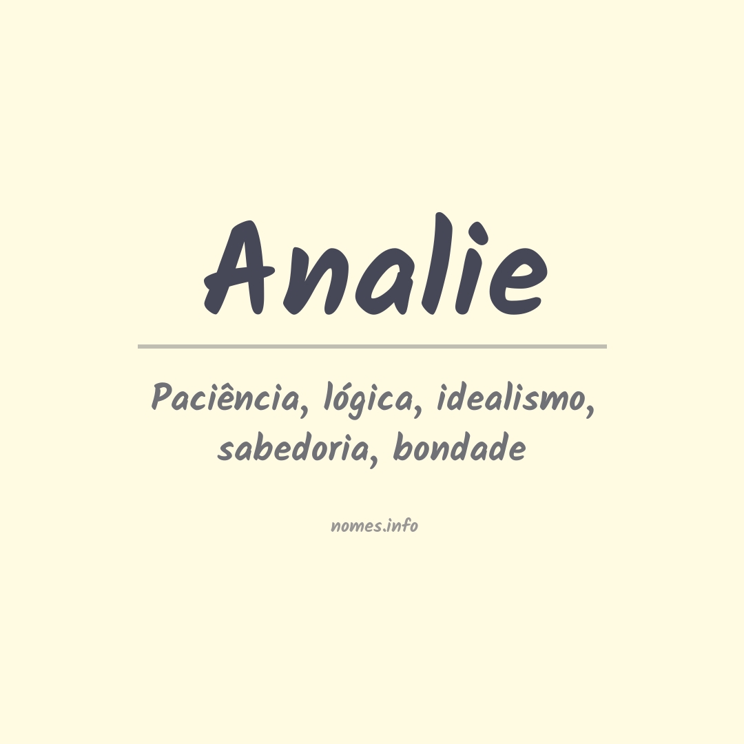 Significado do nome Analie