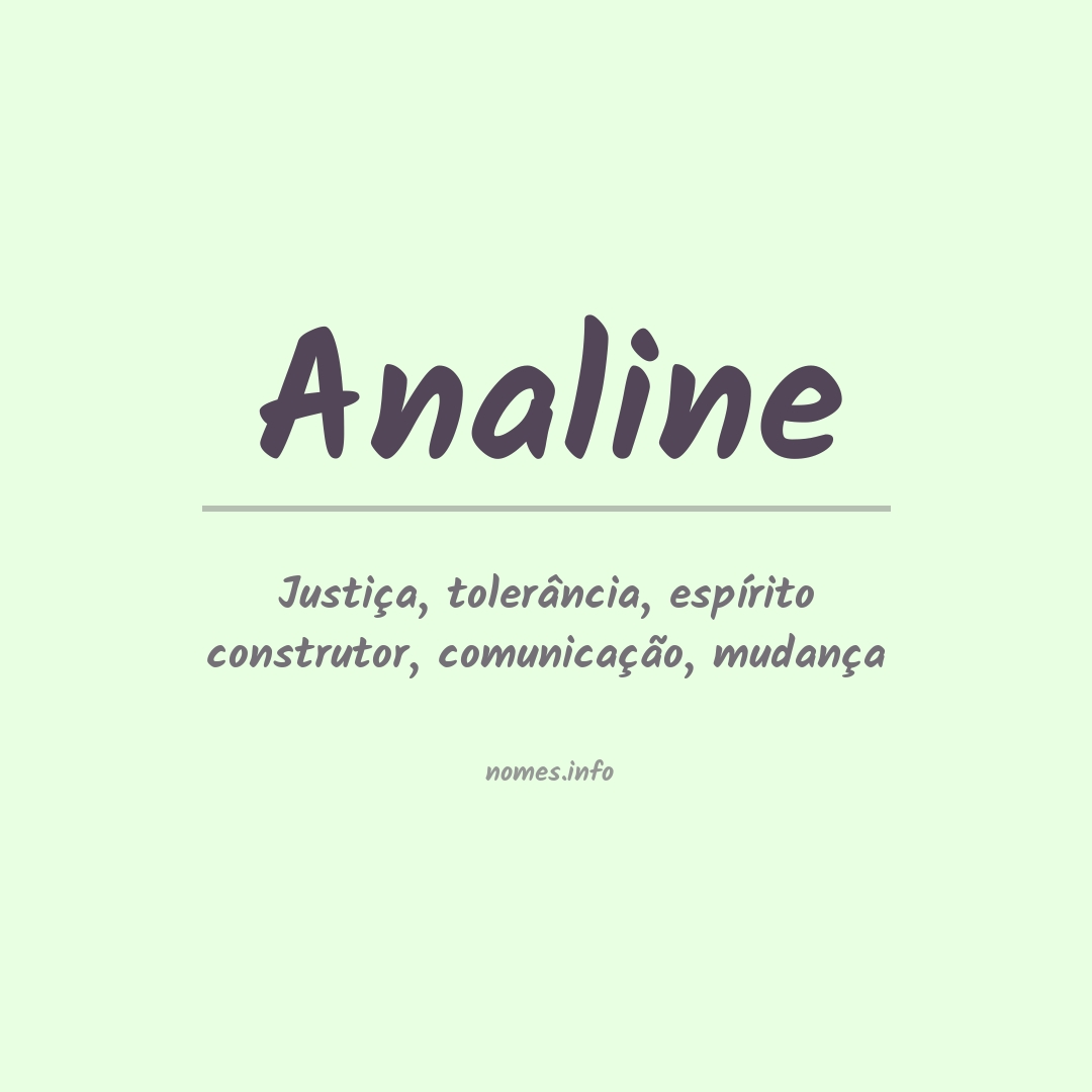 Significado do nome Analine