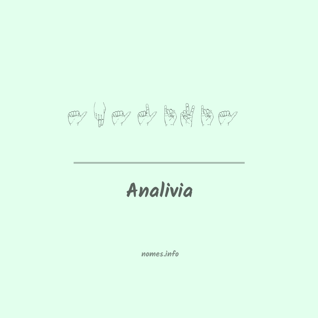 Analivia em Libras