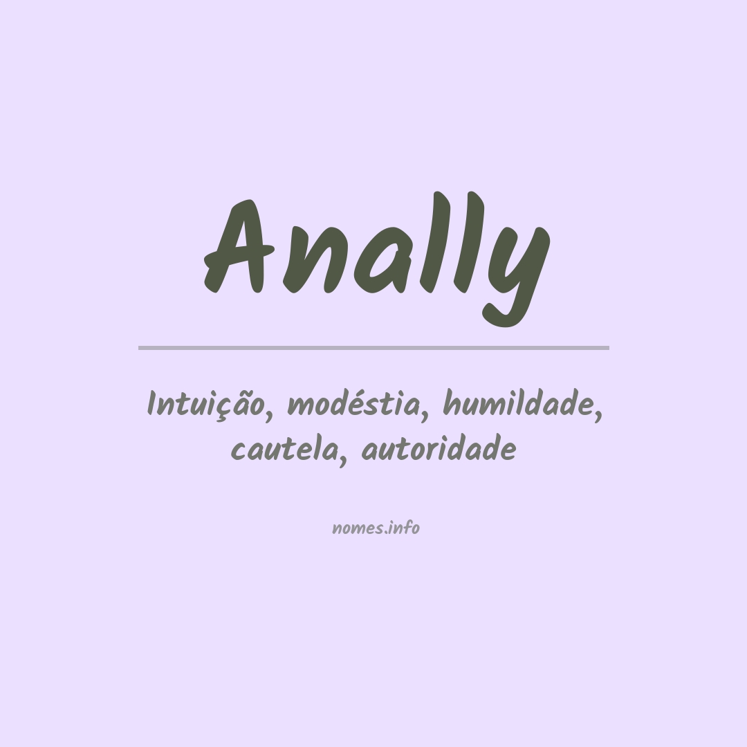 Significado do nome Anally