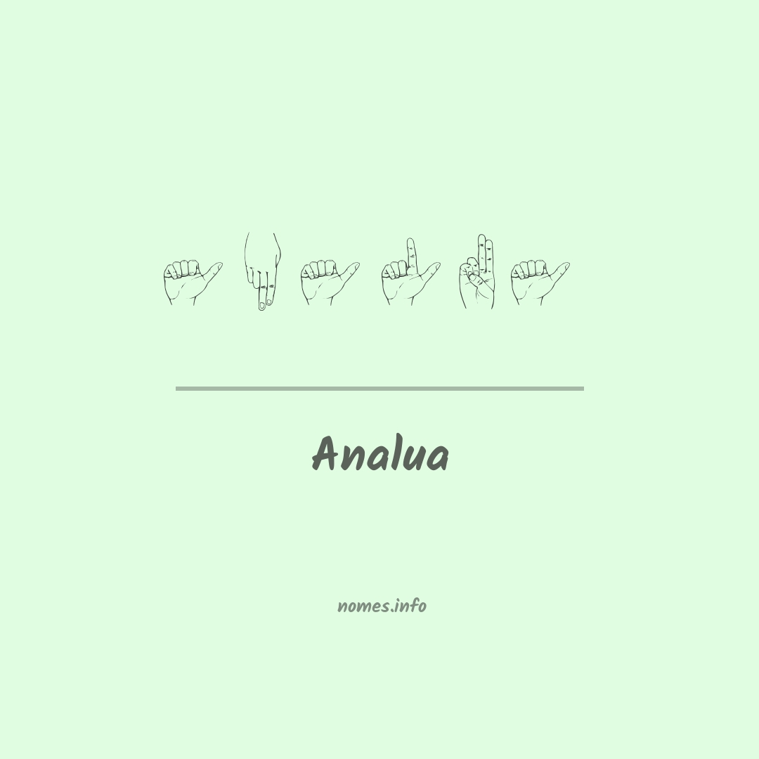 Analua em Libras