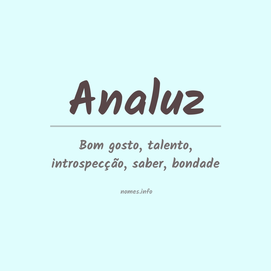Significado do nome Analuz
