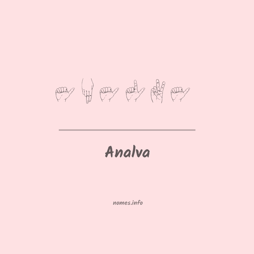 Analva em Libras