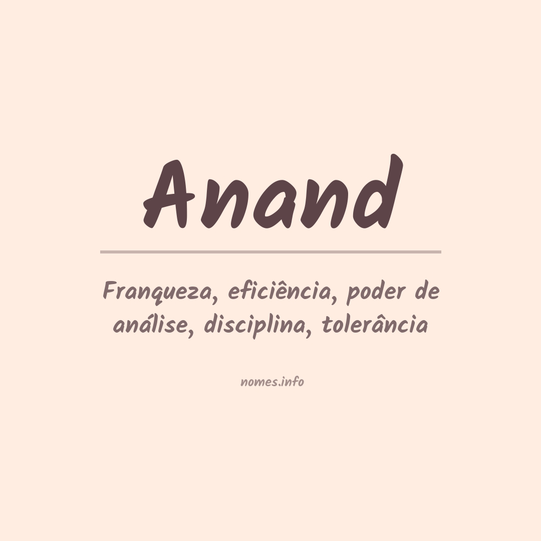 Significado do Nome Ananda • Portal Clique