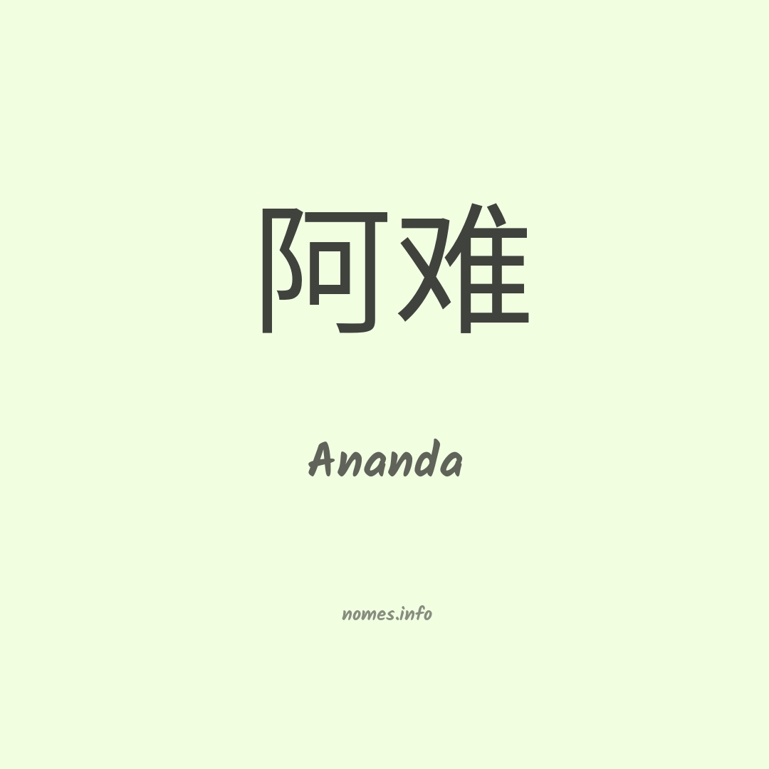 Significado do nome Ananda - Dicionário de Nomes Próprios