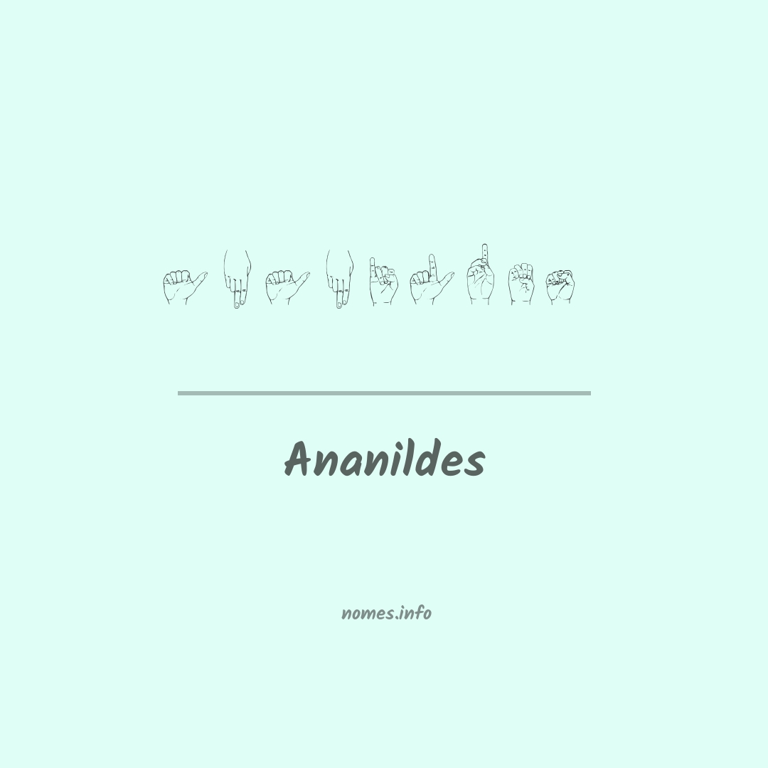 Ananildes em Libras