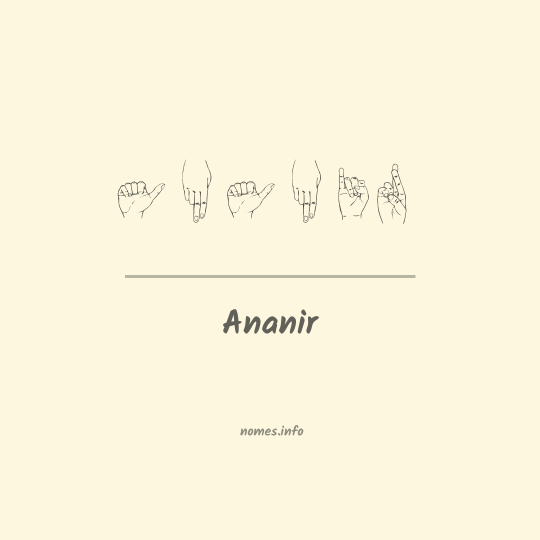Ananir em Libras