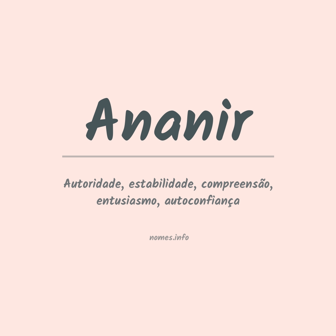 Significado do nome Ananir