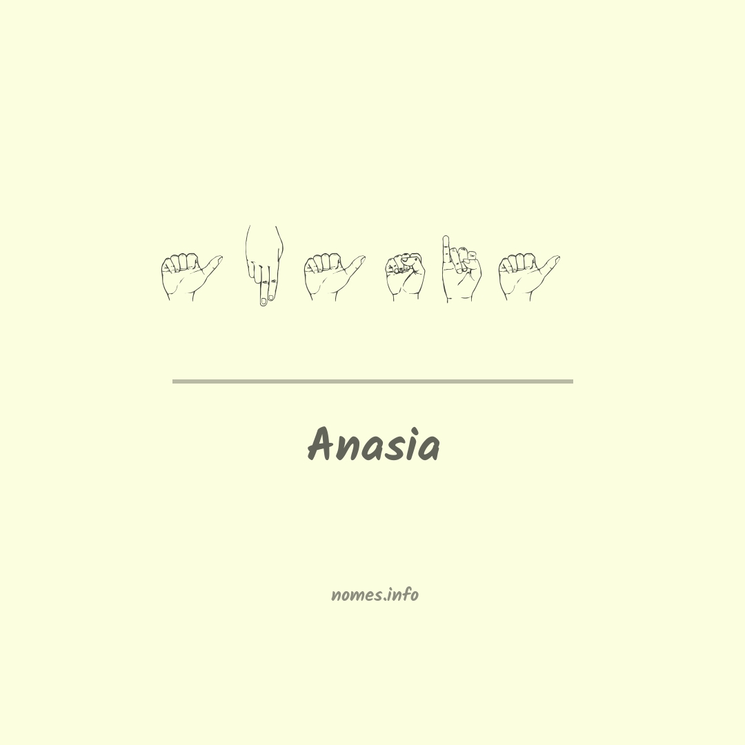 Anasia em Libras