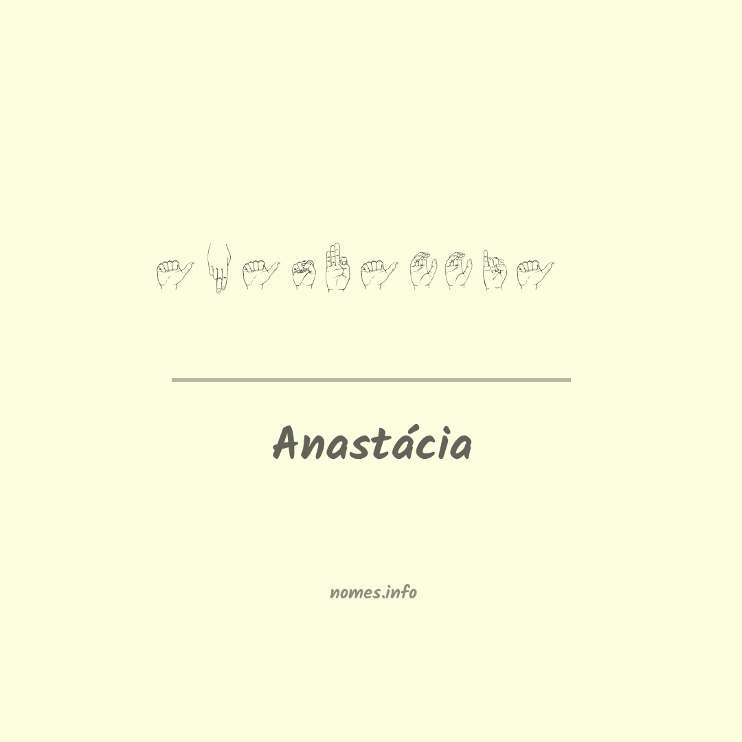 Anastácia em Libras