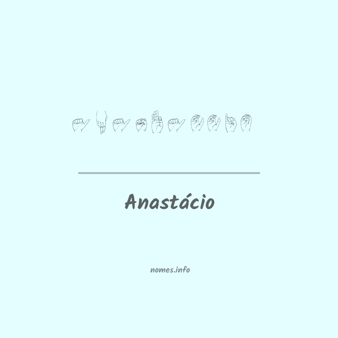 Anastácio em Libras