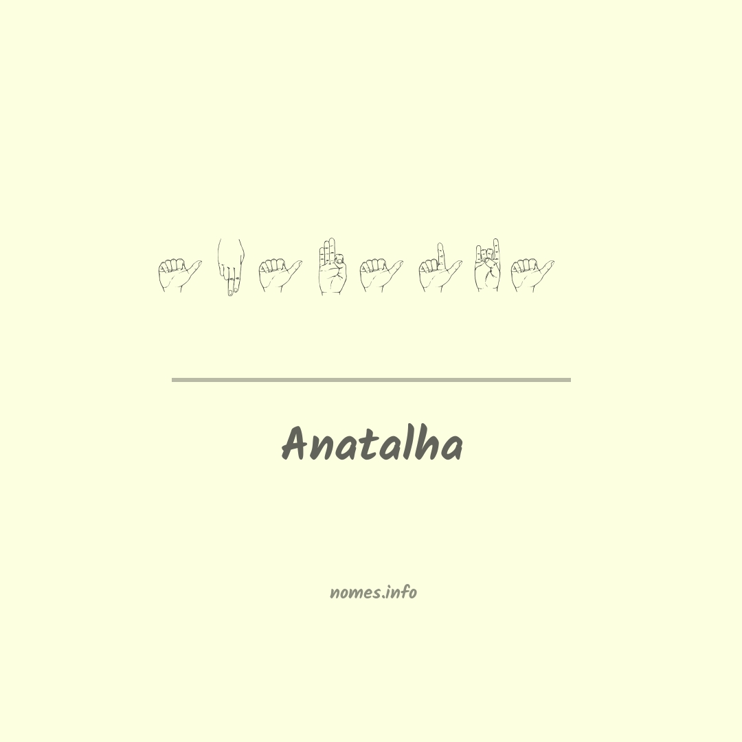 Anatalha em Libras