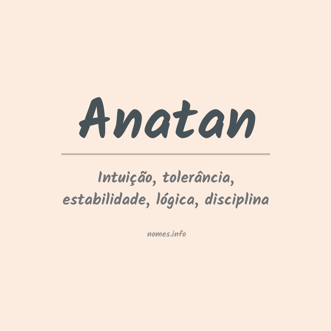Significado do nome Anatan