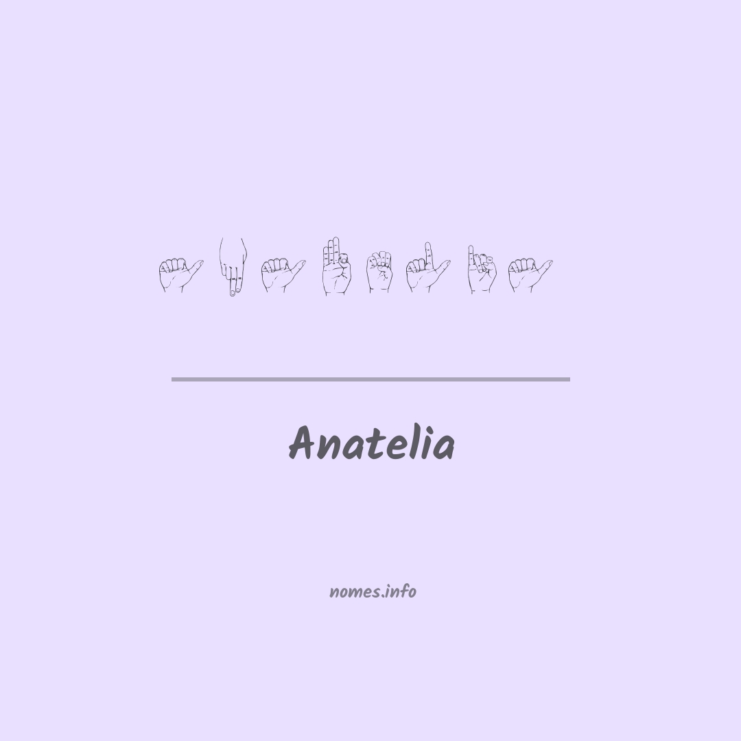 Anatelia em Libras