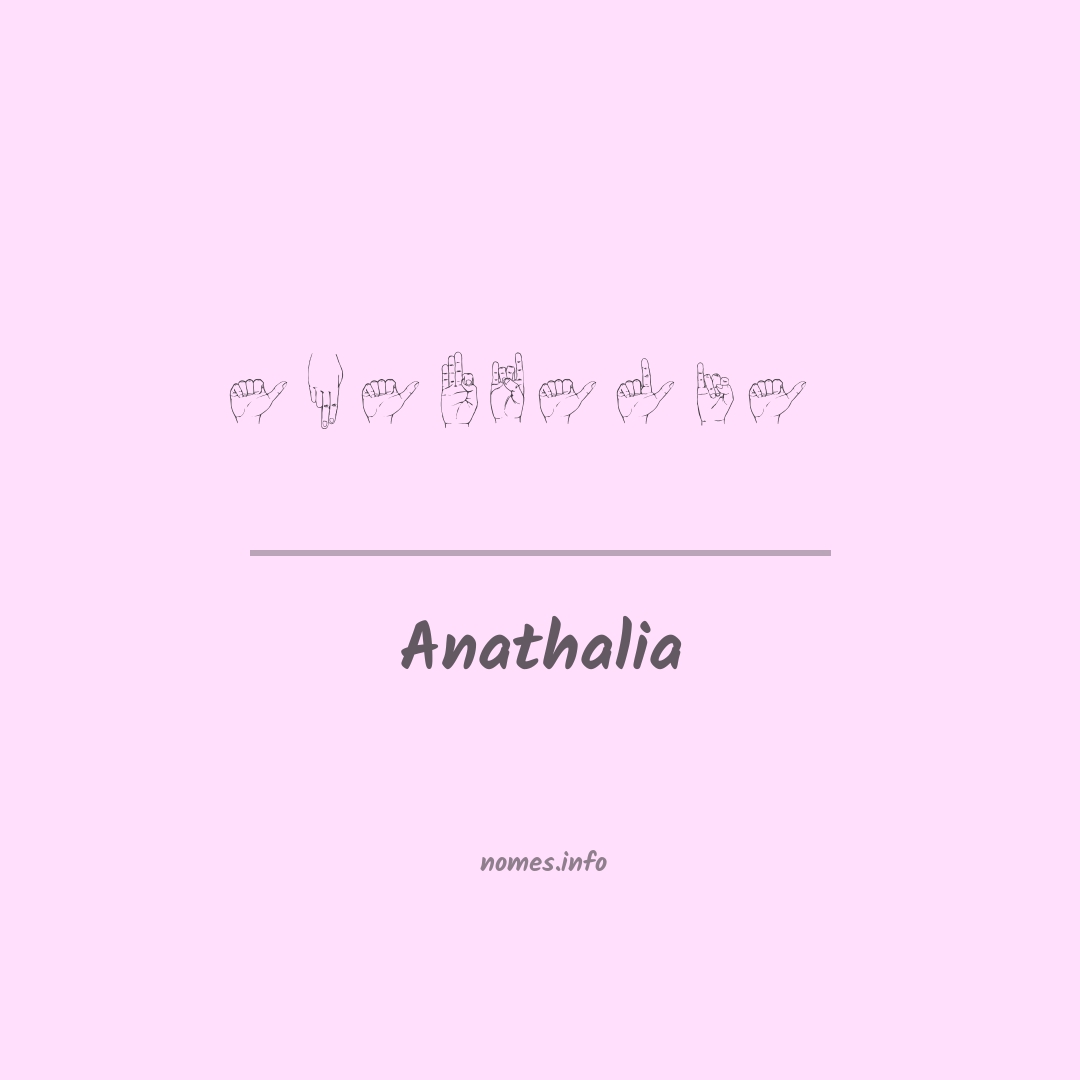 Anathalia em Libras