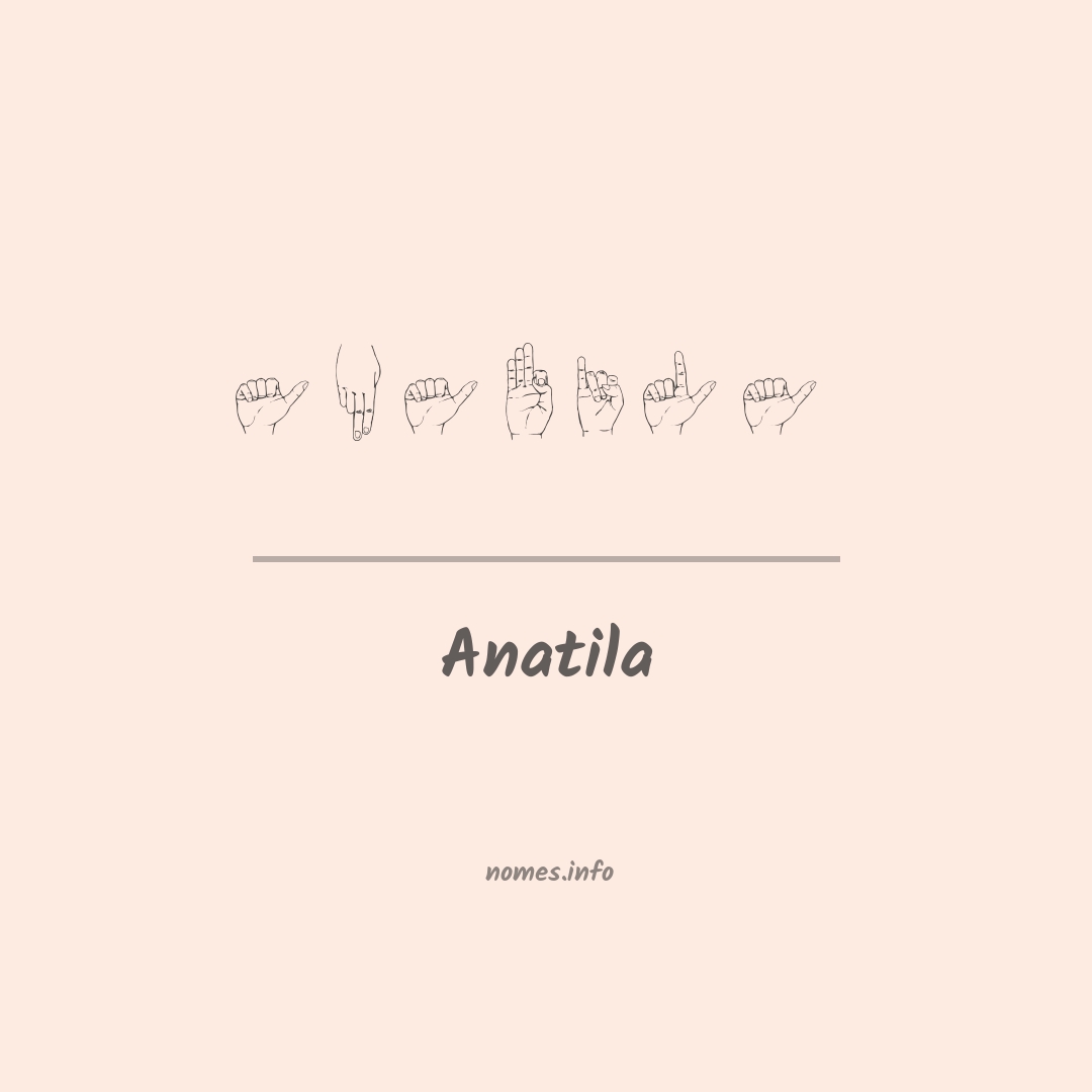 Anatila em Libras