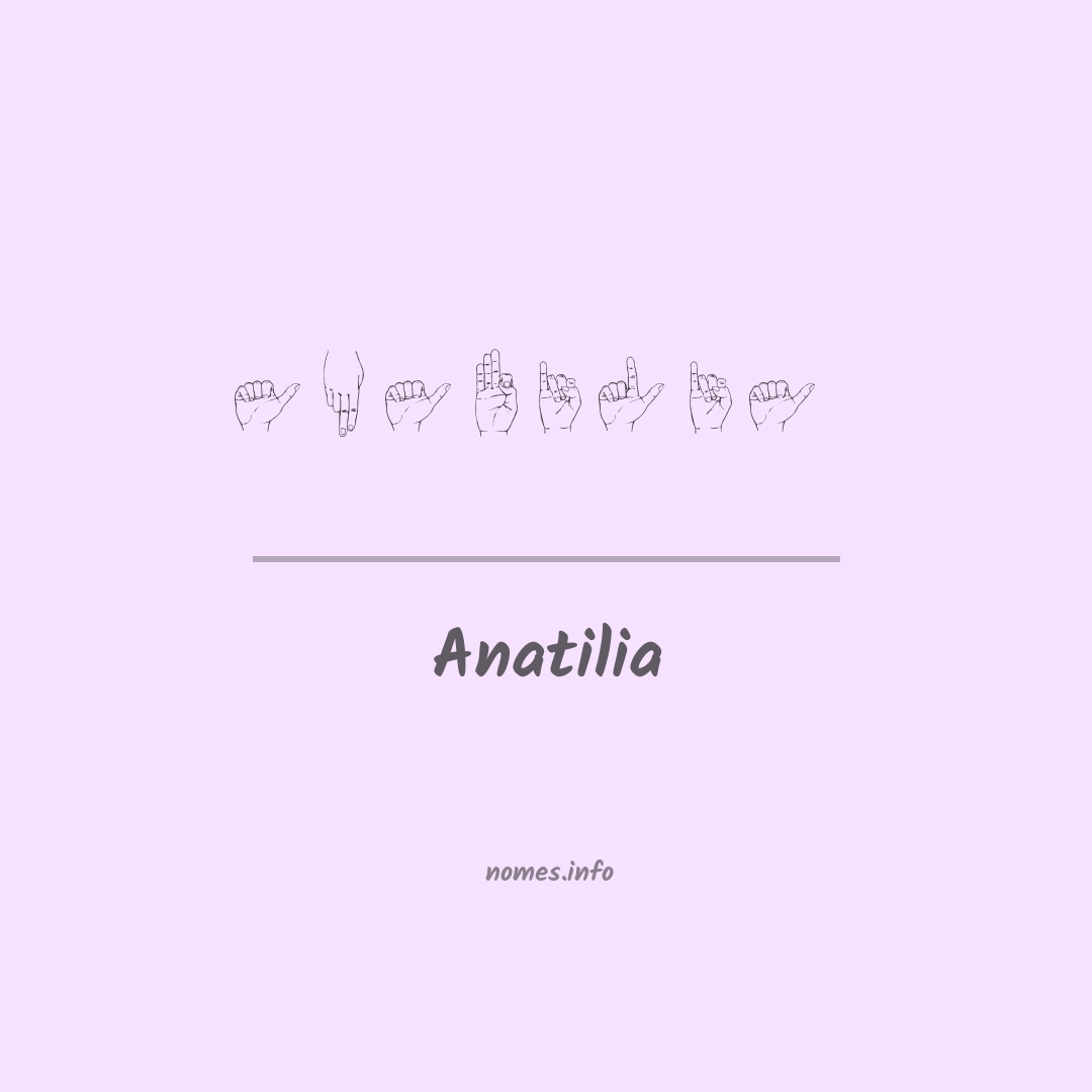 Anatilia em Libras