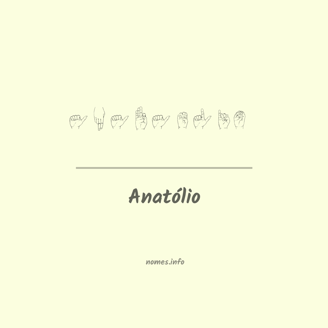 Anatólio em Libras