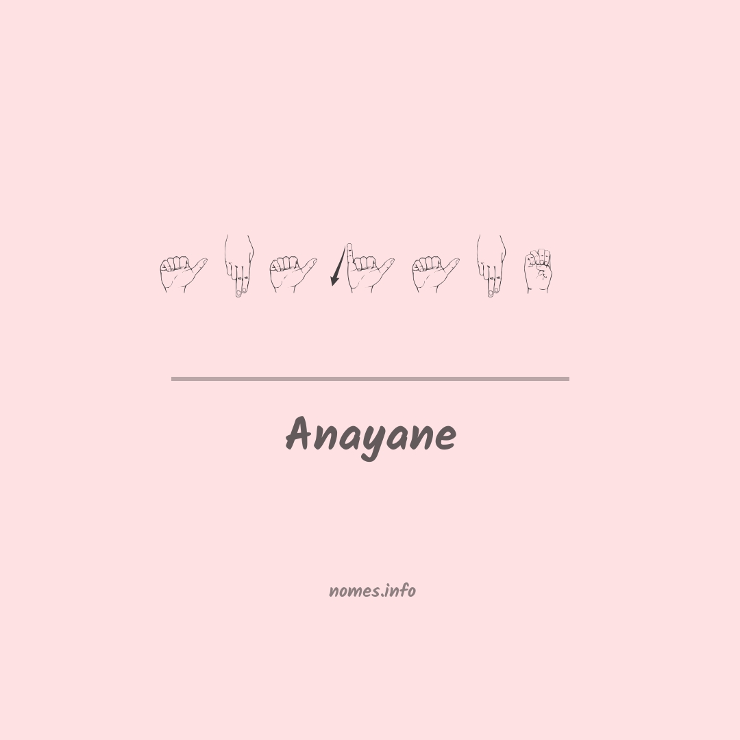 Anayane em Libras