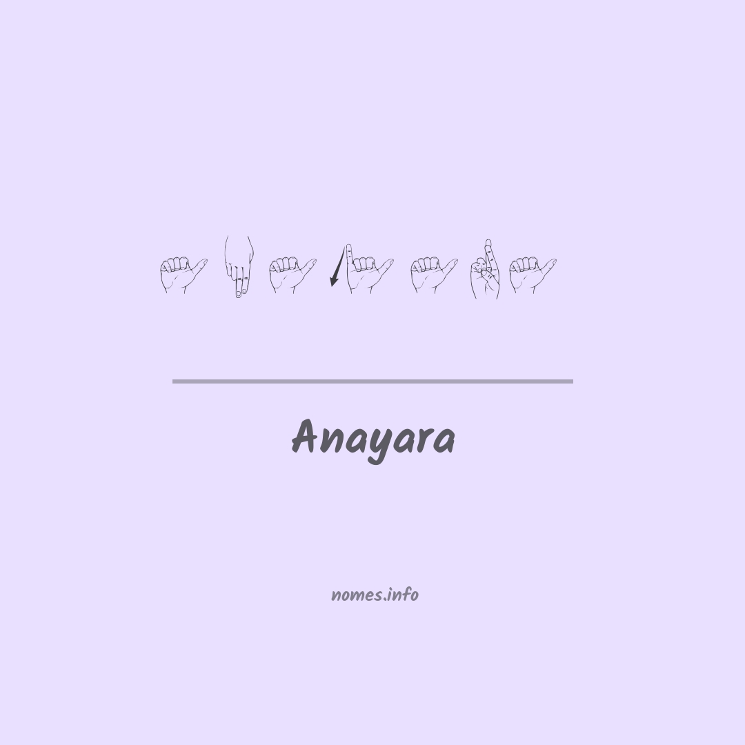 Anayara em Libras