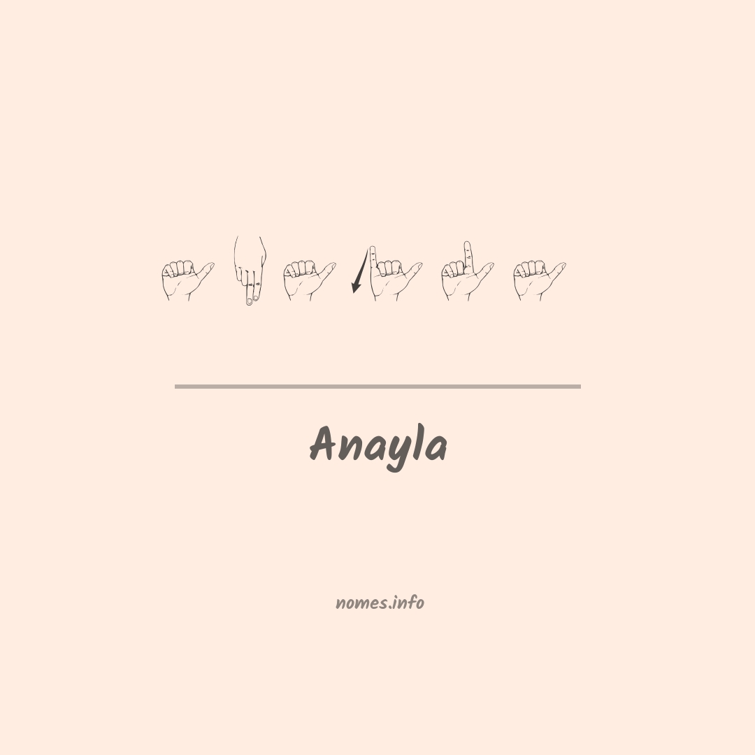 Anayla em Libras