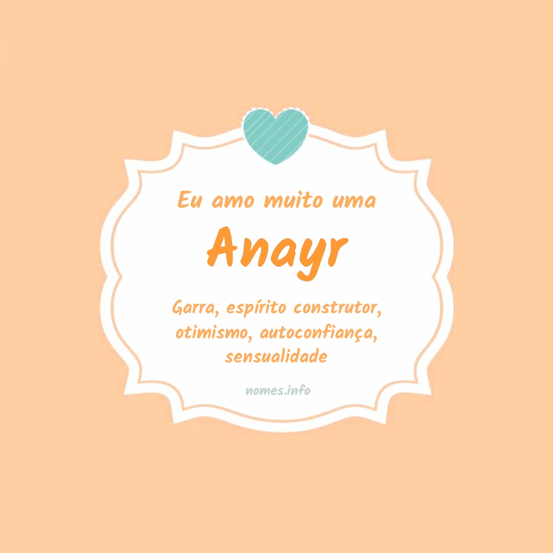 Eu amo muito Anayr Eu amo muito Anayr