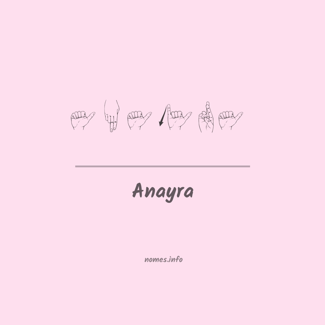 Anayra em Libras