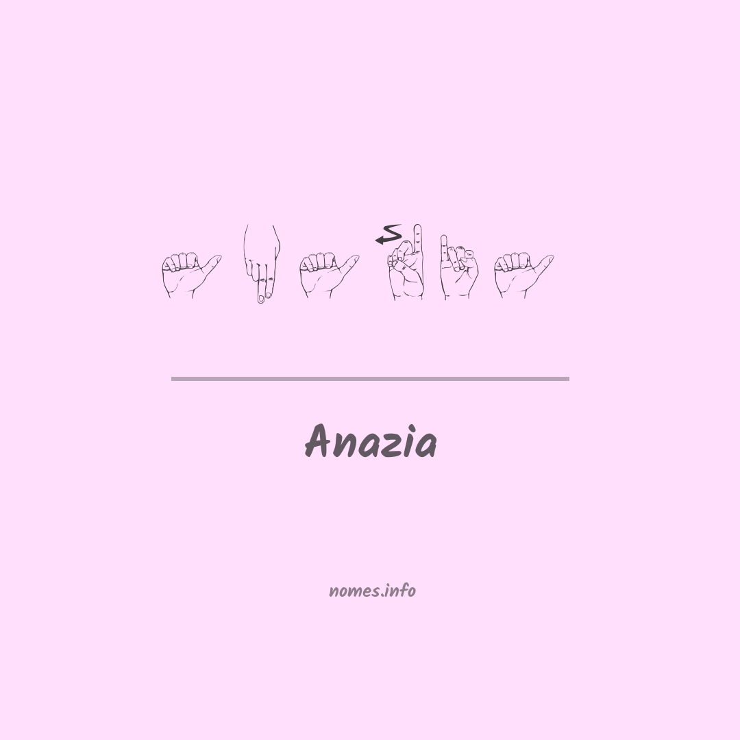 Anazia em Libras