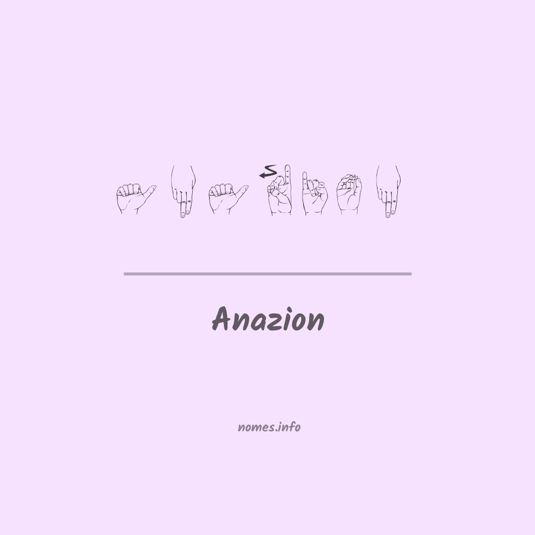 Anazion em Libras