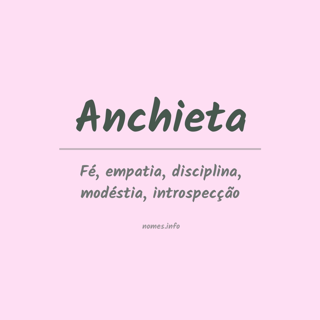 Significado do nome Anchieta