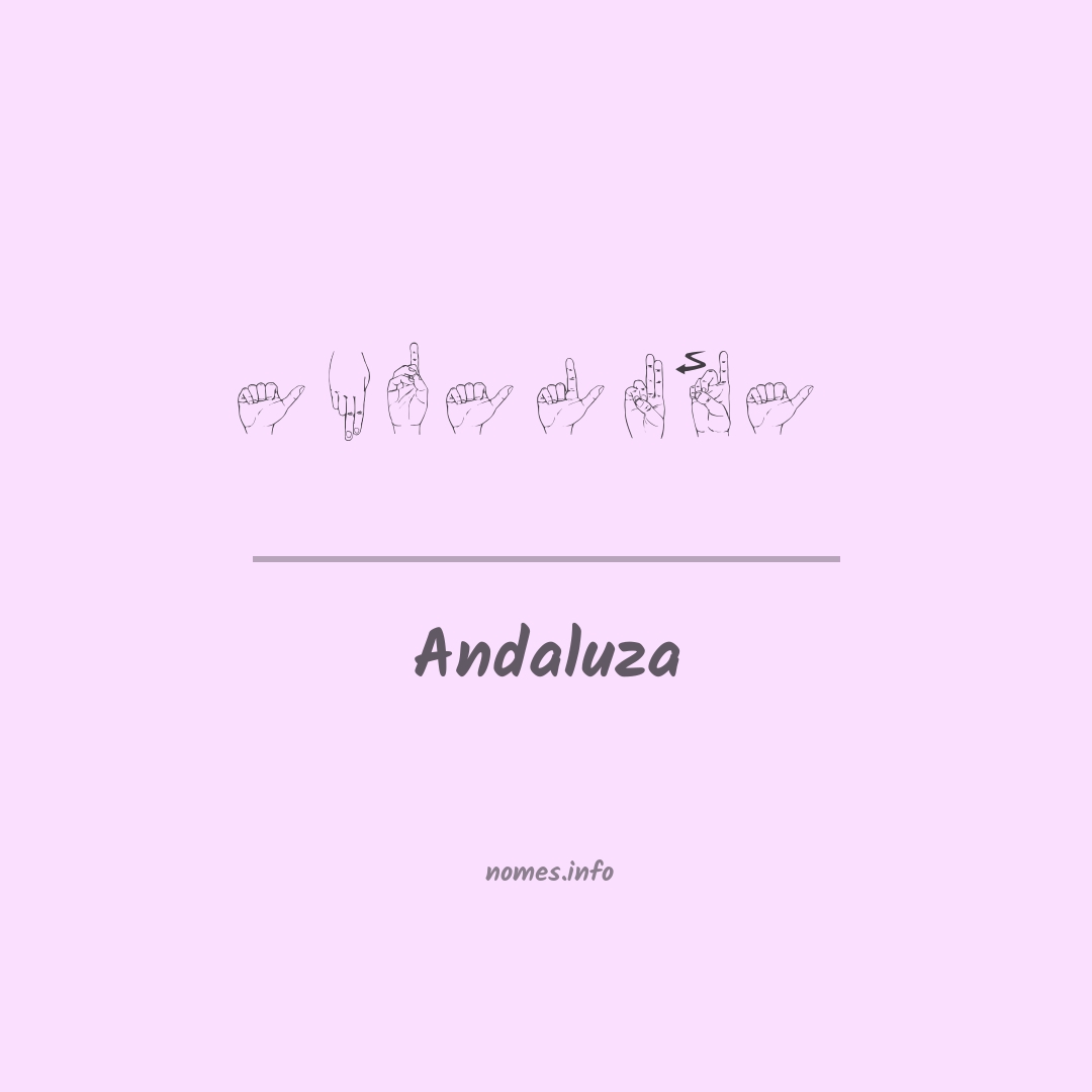 Andaluza em Libras