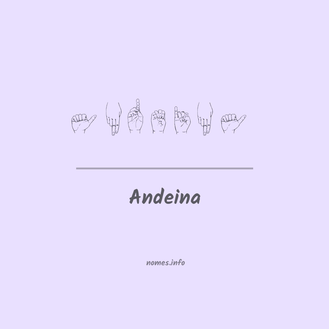 Andeina em Libras