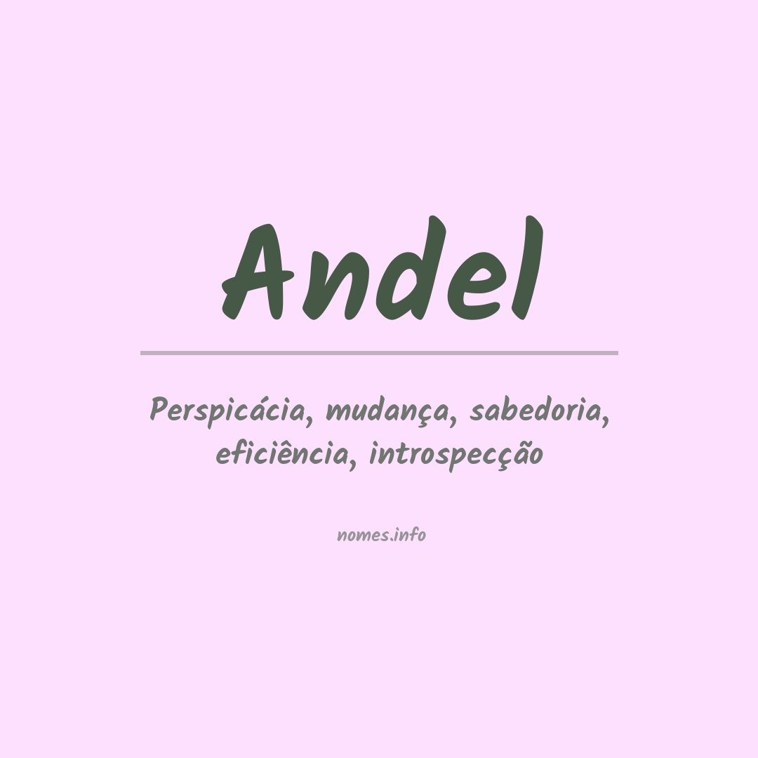 Significado do nome Andel