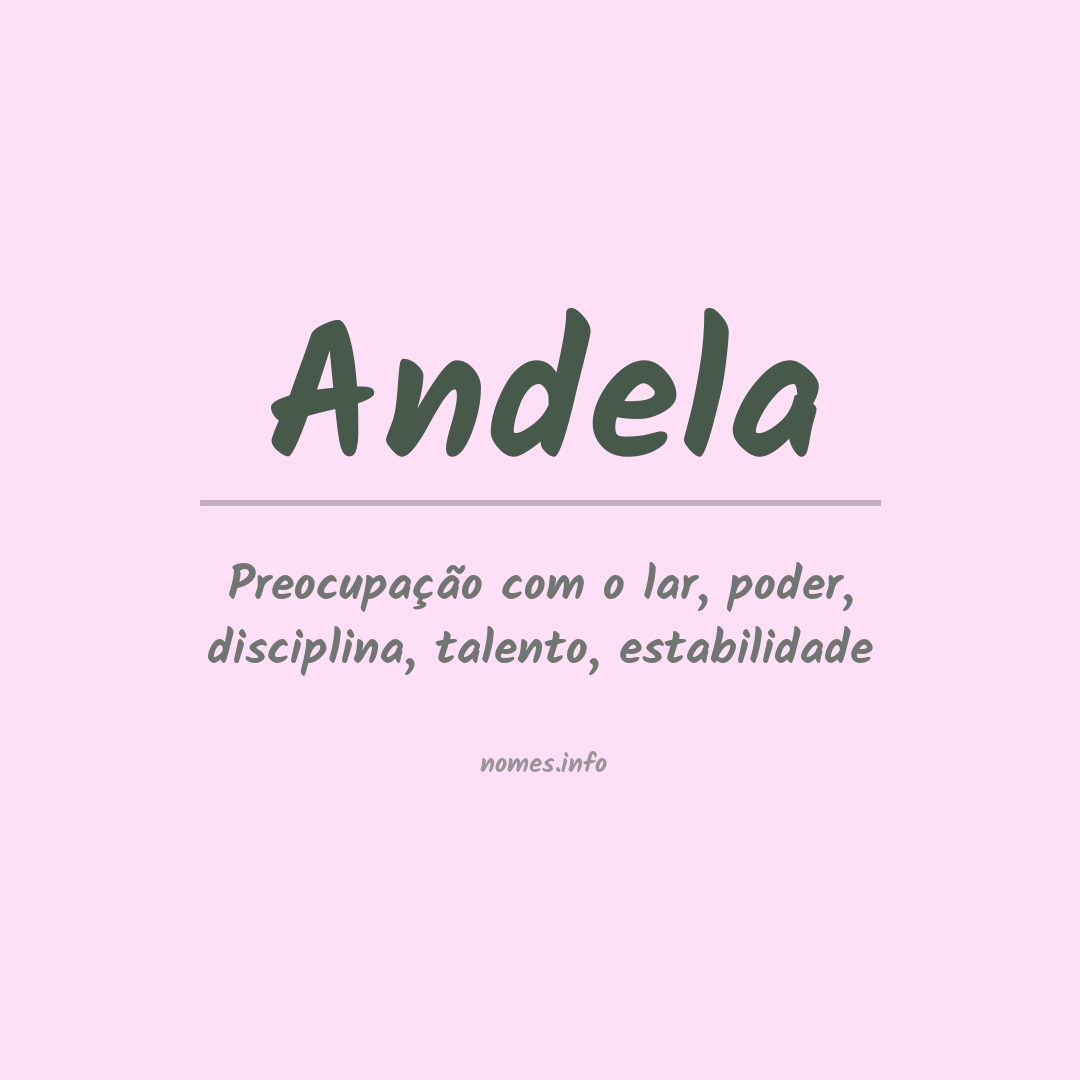 Significado do nome Andela