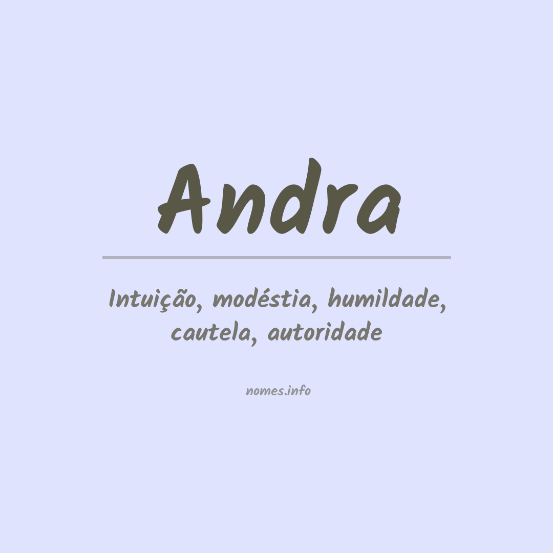 Significado do nome Andra