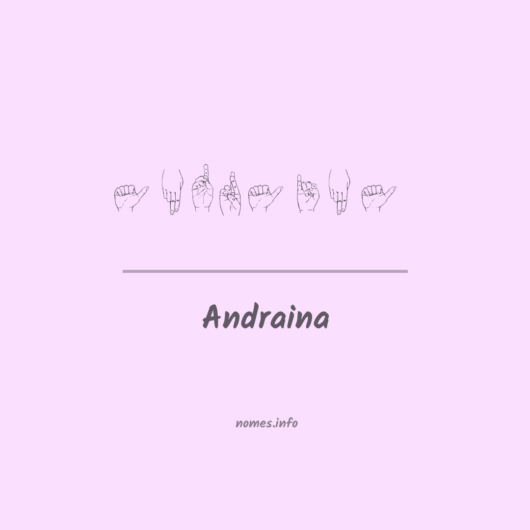 Andraina em Libras