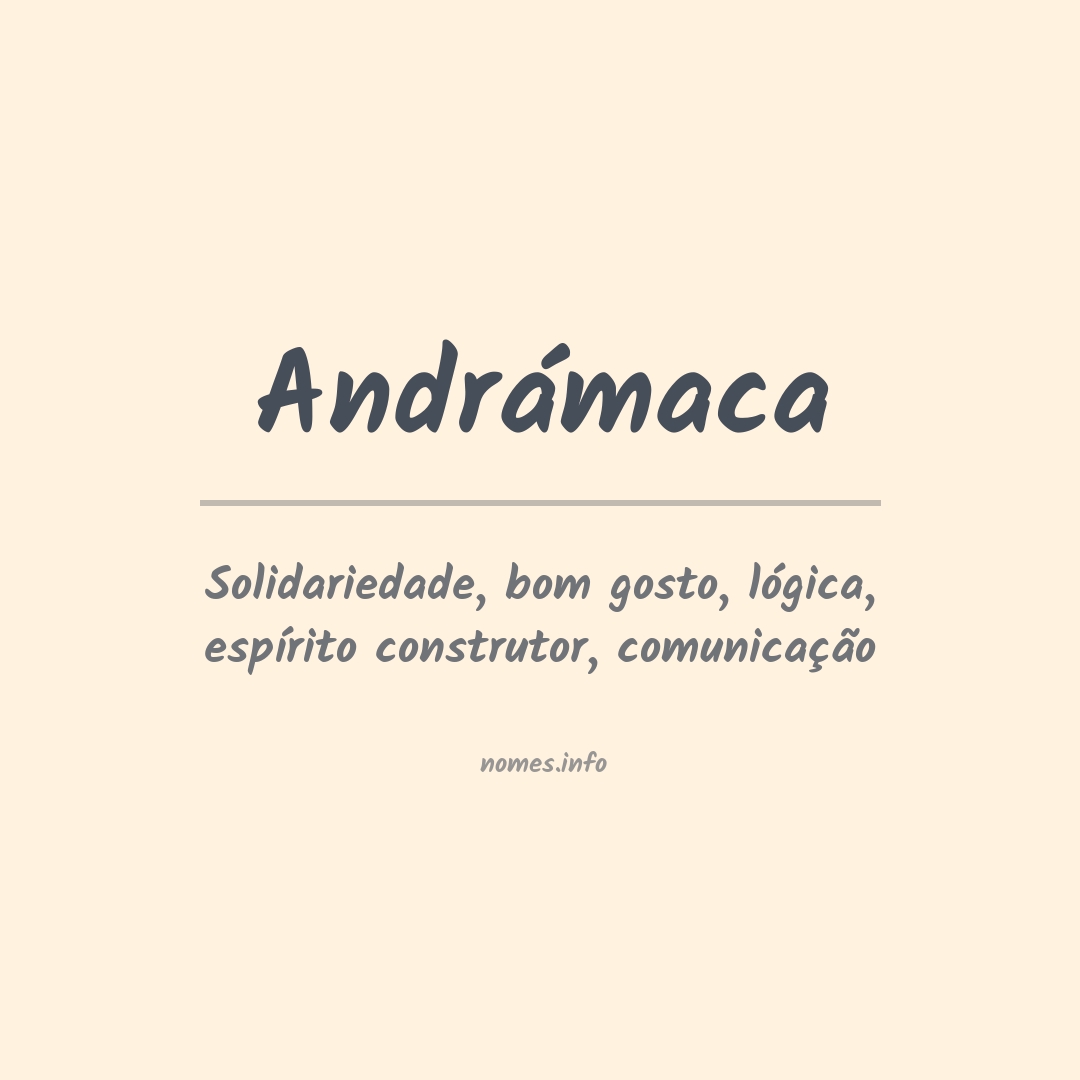 Significado do nome Andrámaca
