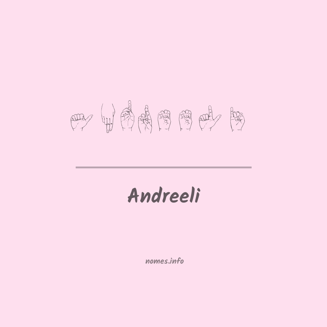 Andreeli em Libras