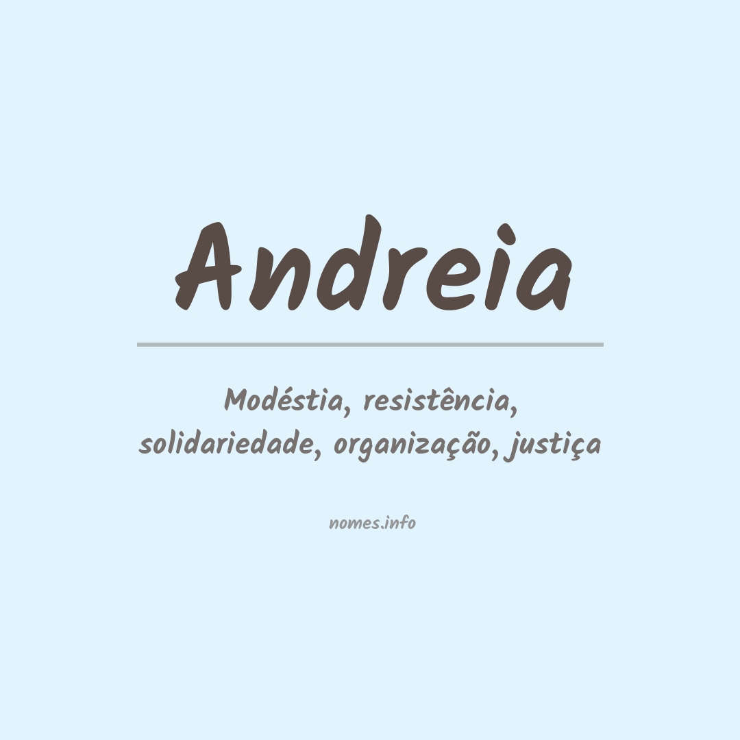Significado do nome Andreia
