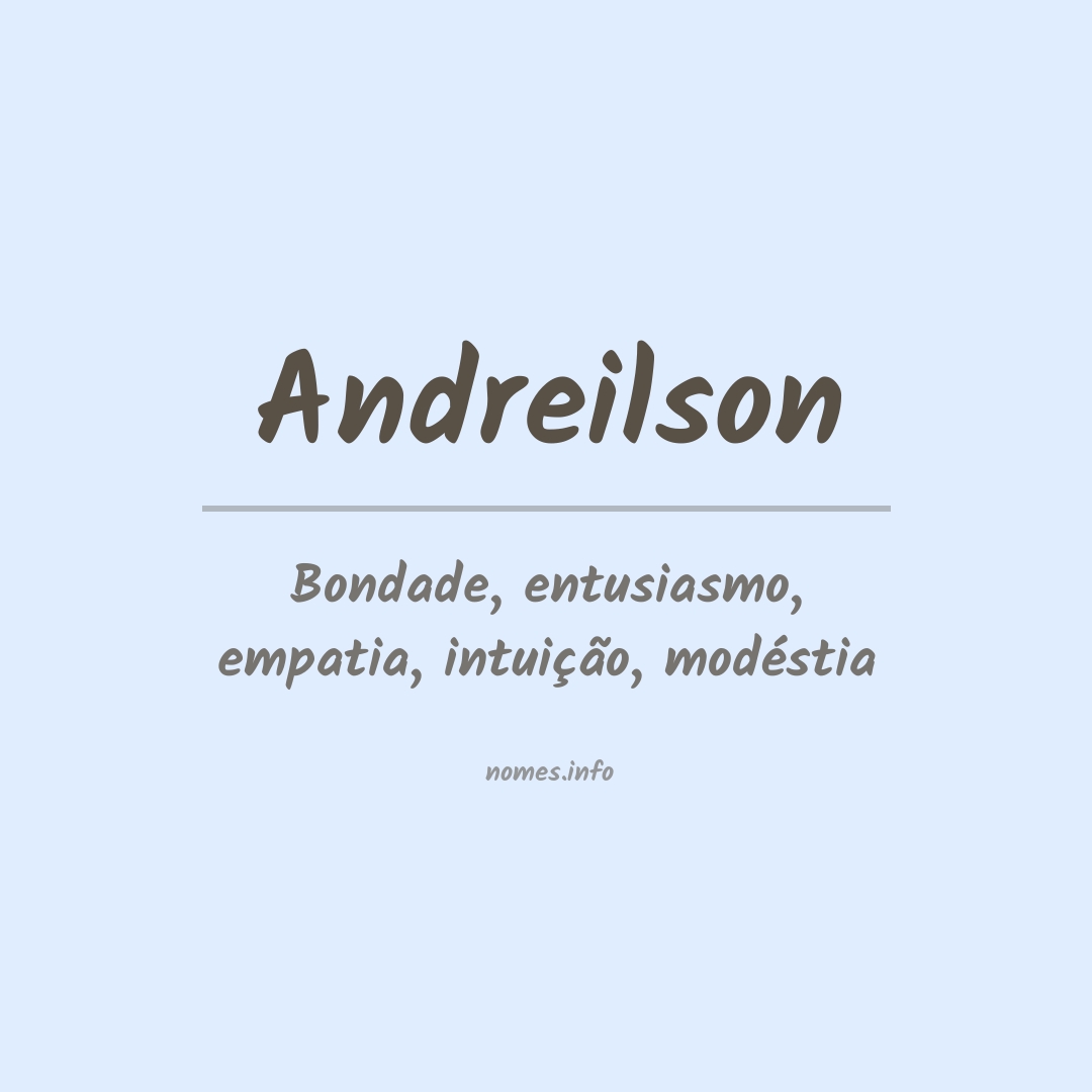 Significado do nome Andreilson
