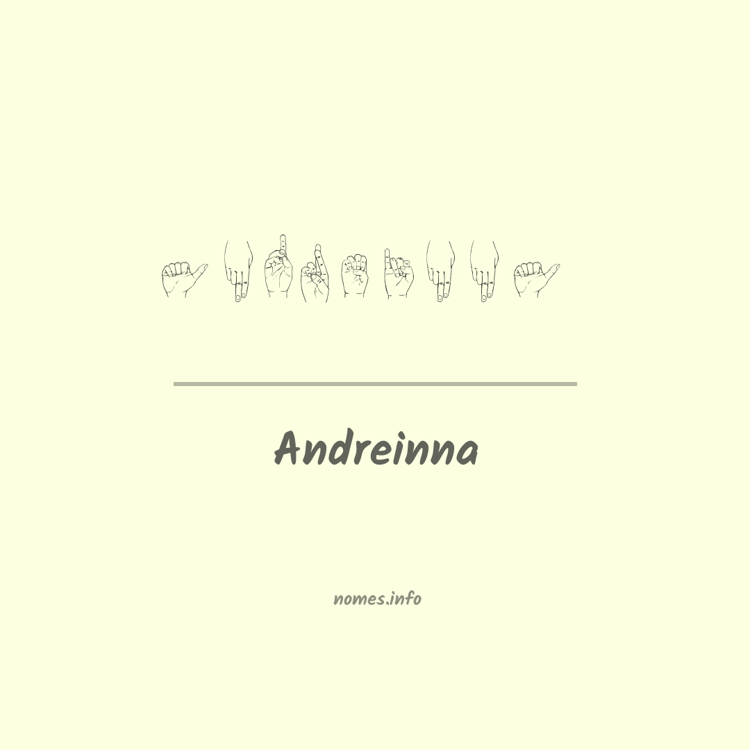 Andreinna em Libras