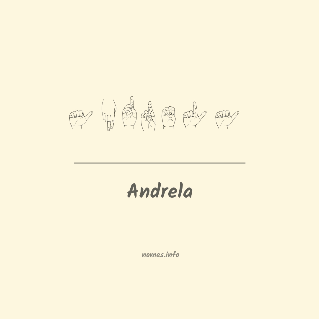 Andrela em Libras Andrela em Libras