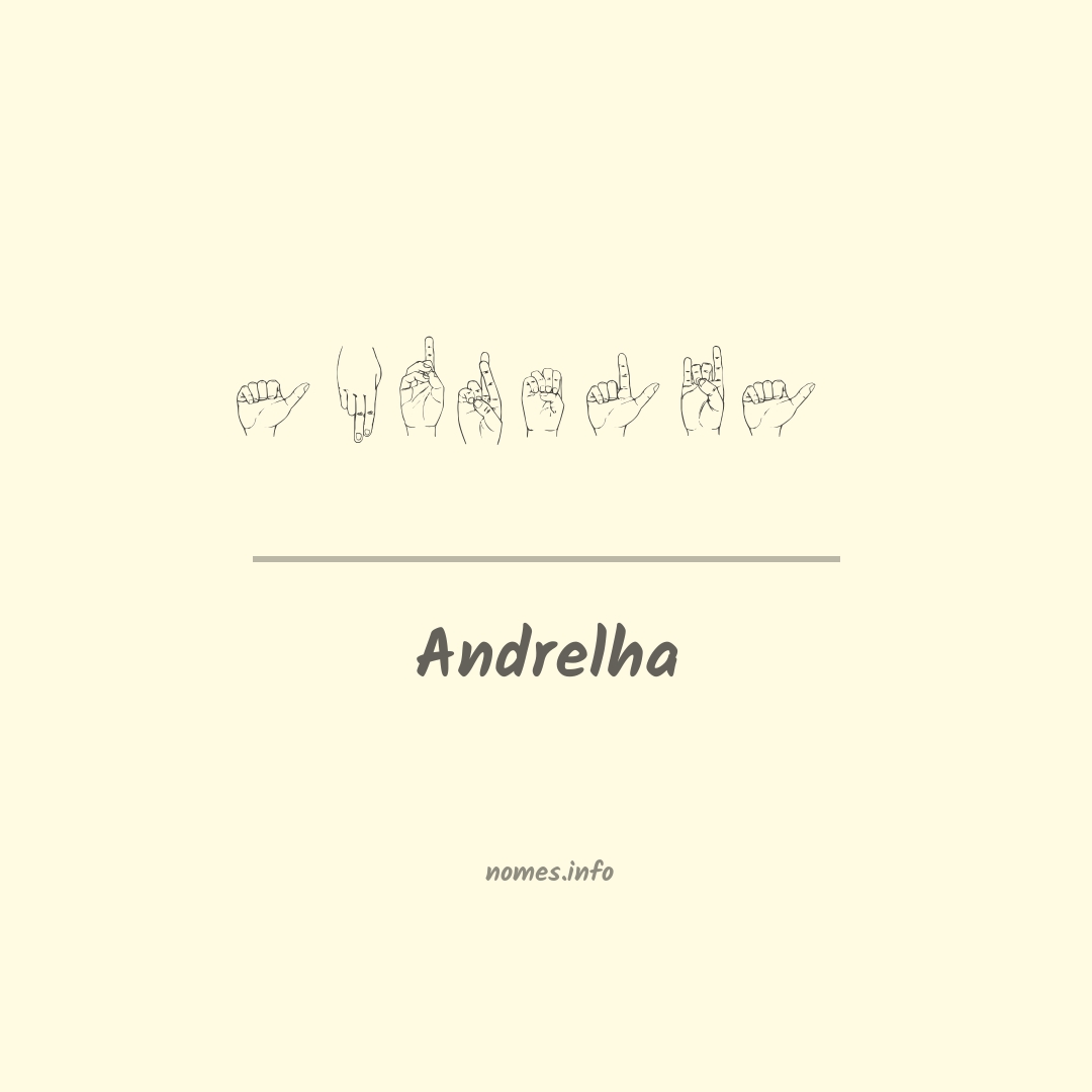 Andrelha em Libras Andrelha em Libras