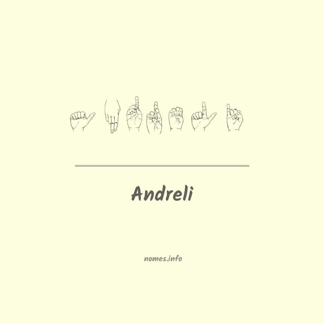 Andreli em Libras