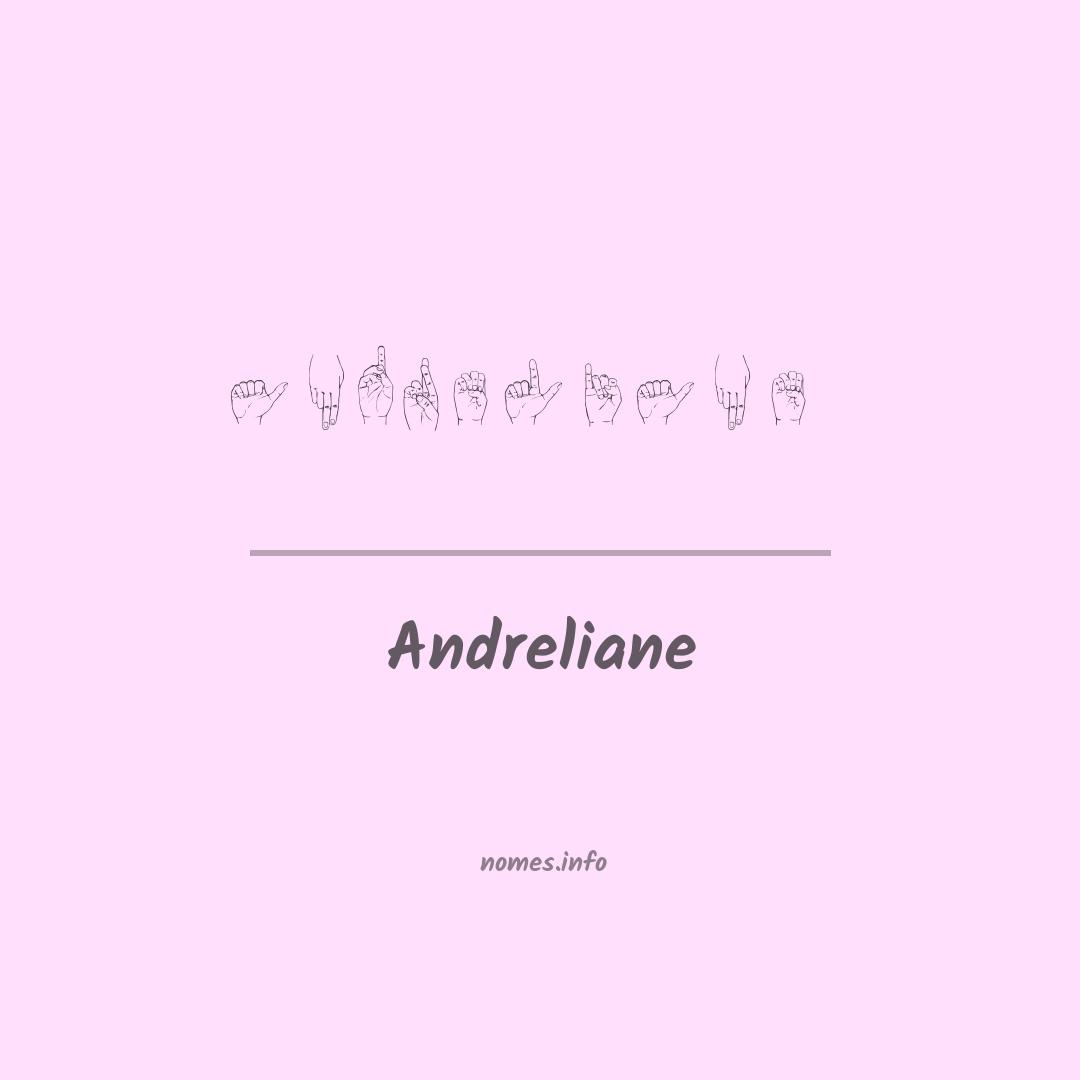 Andreliane em Libras