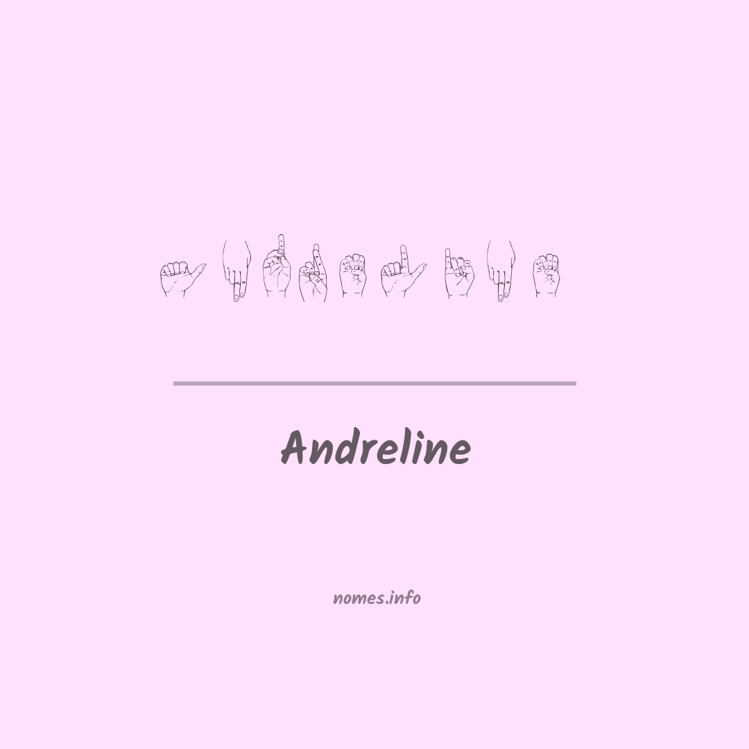Andreline em Libras