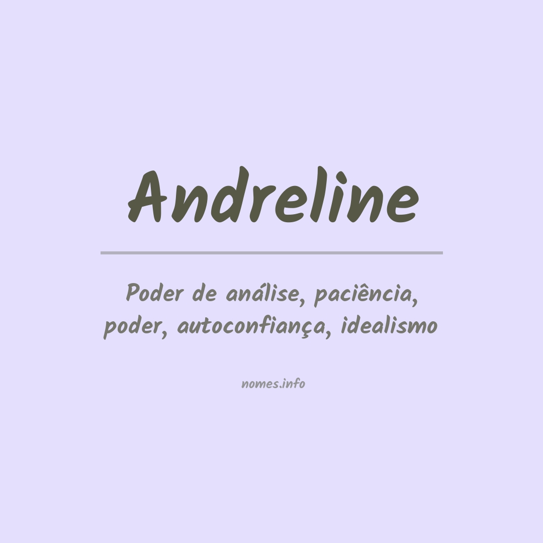 Significado do nome Andreline