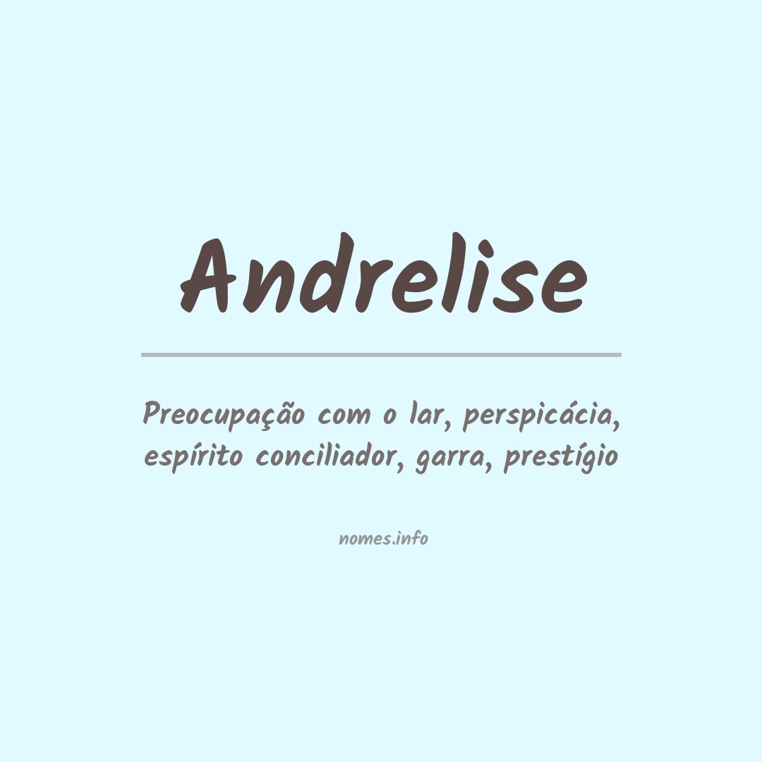 Significado do nome Andrelise